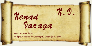Nenad Varaga vizit kartica